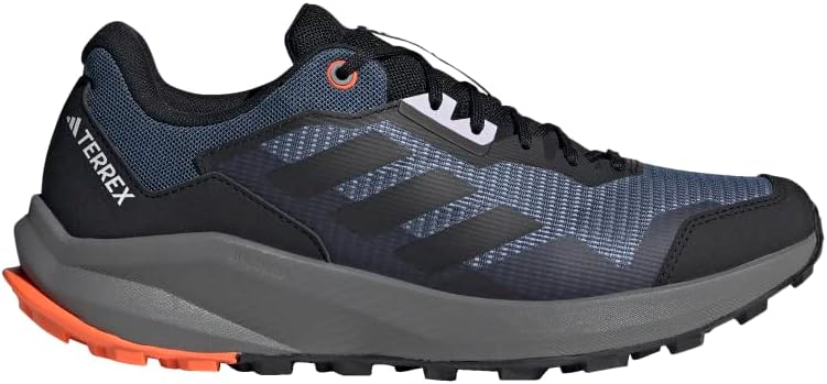 Мужские кроссовки Adidas Terrex Trailrider для трейлраннинга, черный/оранжевый — фото 2