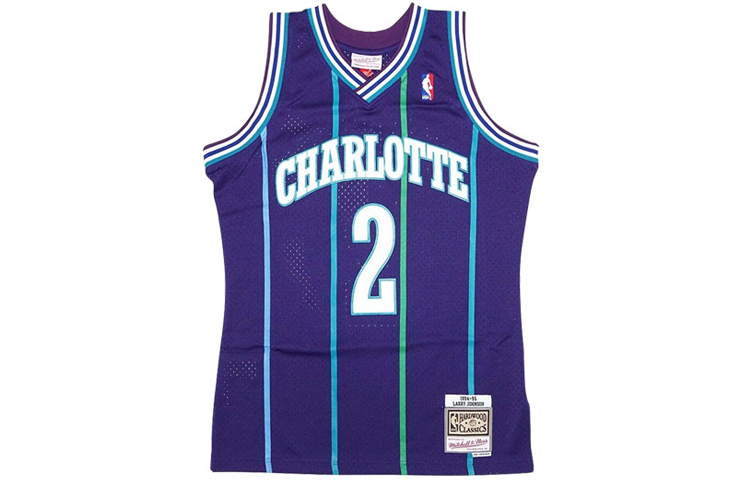 

Майка баскетбольная Mitchell & Ness X NBA Charlotte Hornets 94 Larry Johnson Swingman Alt Mitchell Ness синяя
