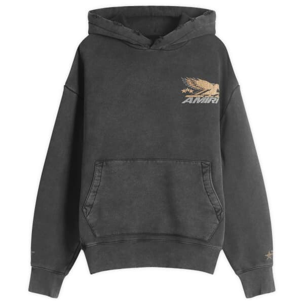 

Винтажная толстовка с капюшоном Пегас Amiri, черный