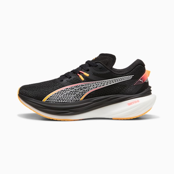 Женские кроссовки для бега по шоссе с широкими ступнями Deviate Nitro 3 Puma, черный