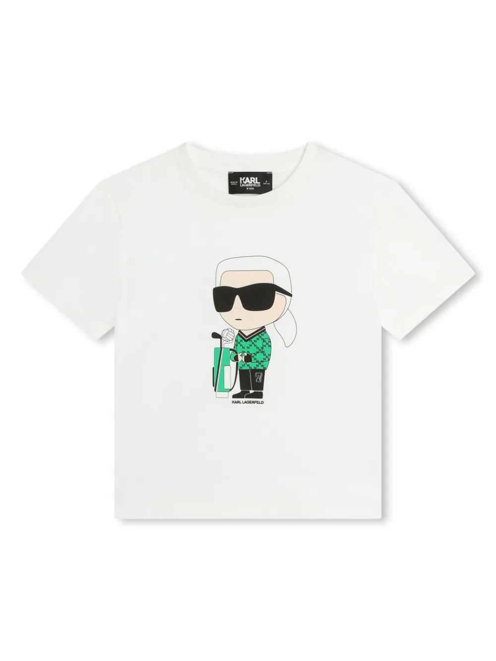 

Футболка Ikon из органического хлопка Karl Lagerfeld Kids, белый