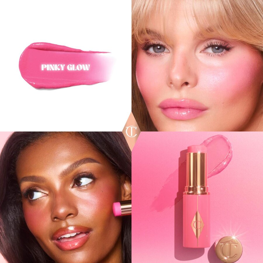 Румяна-стик Unreal Lip + Cheek Glow с гиалуроновой кислотой Charlotte Tilbury, Pinky Glow — фото 2