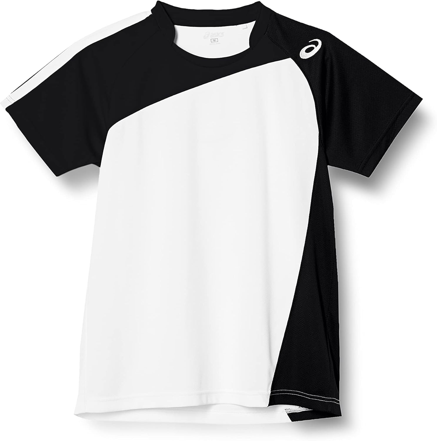 

Мужская волейбольная футболка ASICS с коротким рукавом, модель XW1321, белый/черный