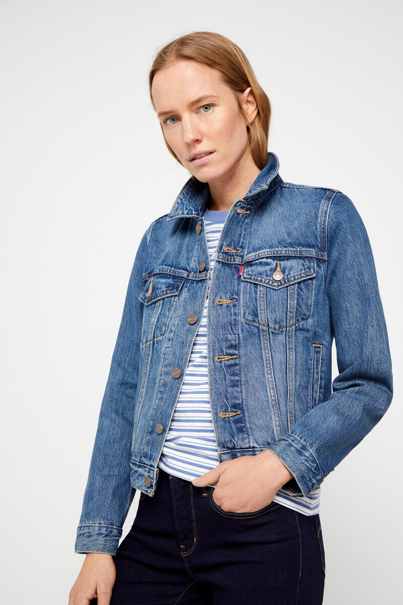 Оригинальная джинсовая куртка Levi's Trucker Levi's, синий — фото 4