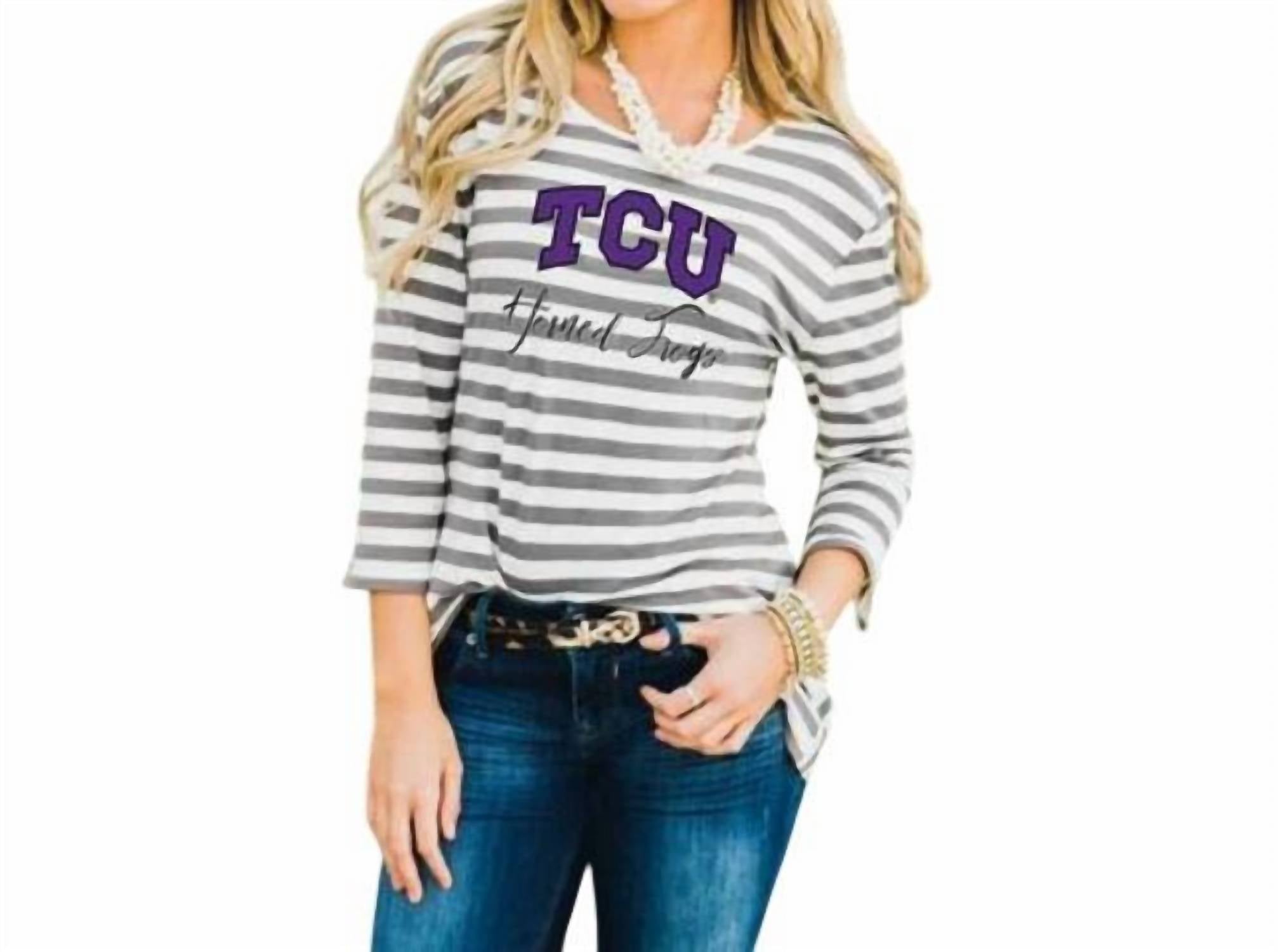 

Gameday Couture Верхняя одежда TCU Stay A While, бело-серая