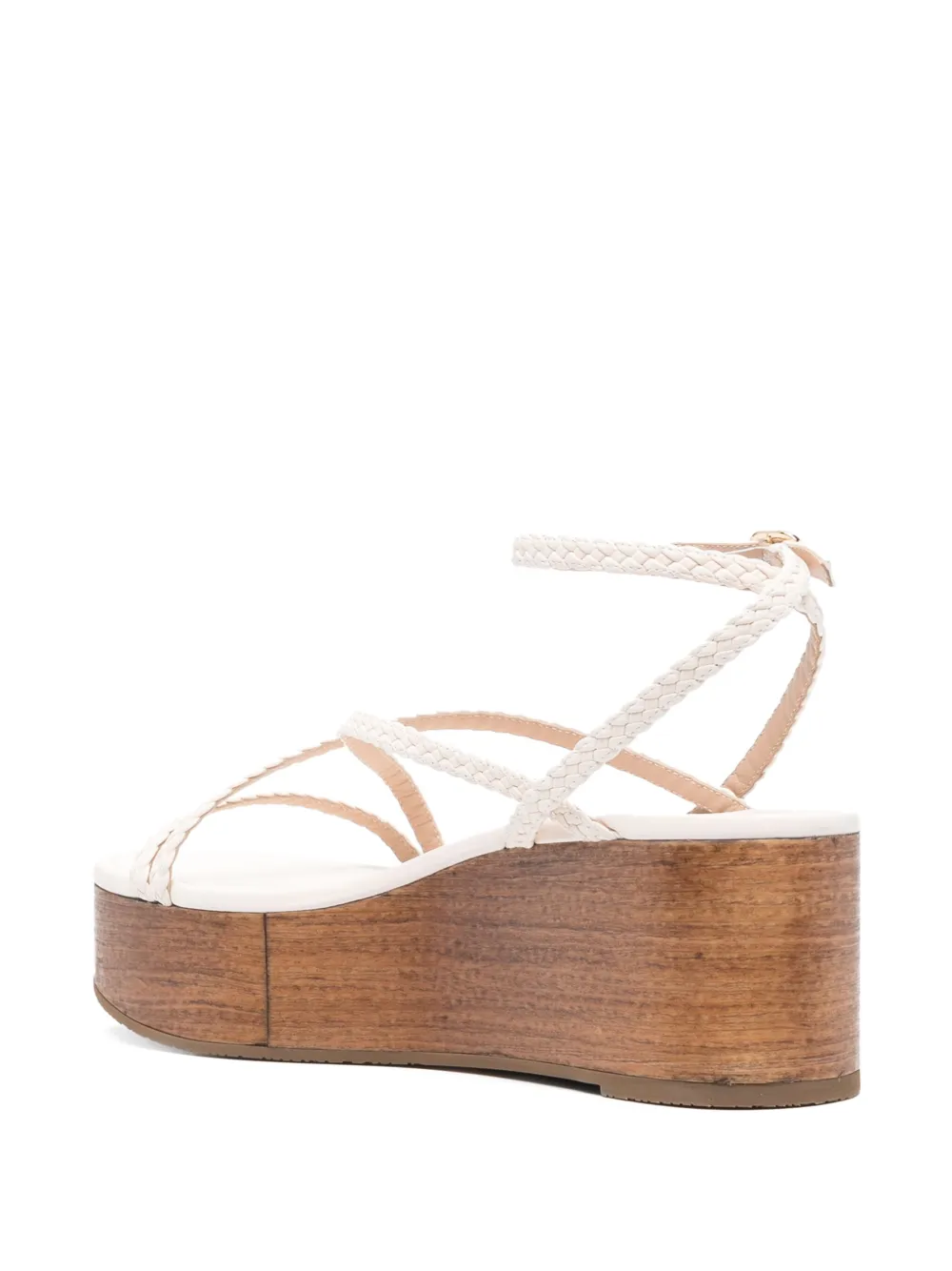 Босоножки Wovette на танкетке Stuart Weitzman, нейтральный — фото 3
