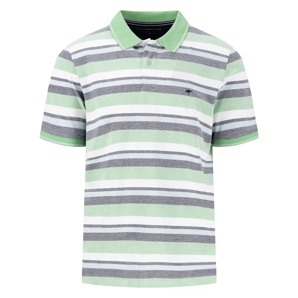 

Поло с коротким рукавом Fynch Hatton 2-Tone Multicoloured Stripe, зеленый