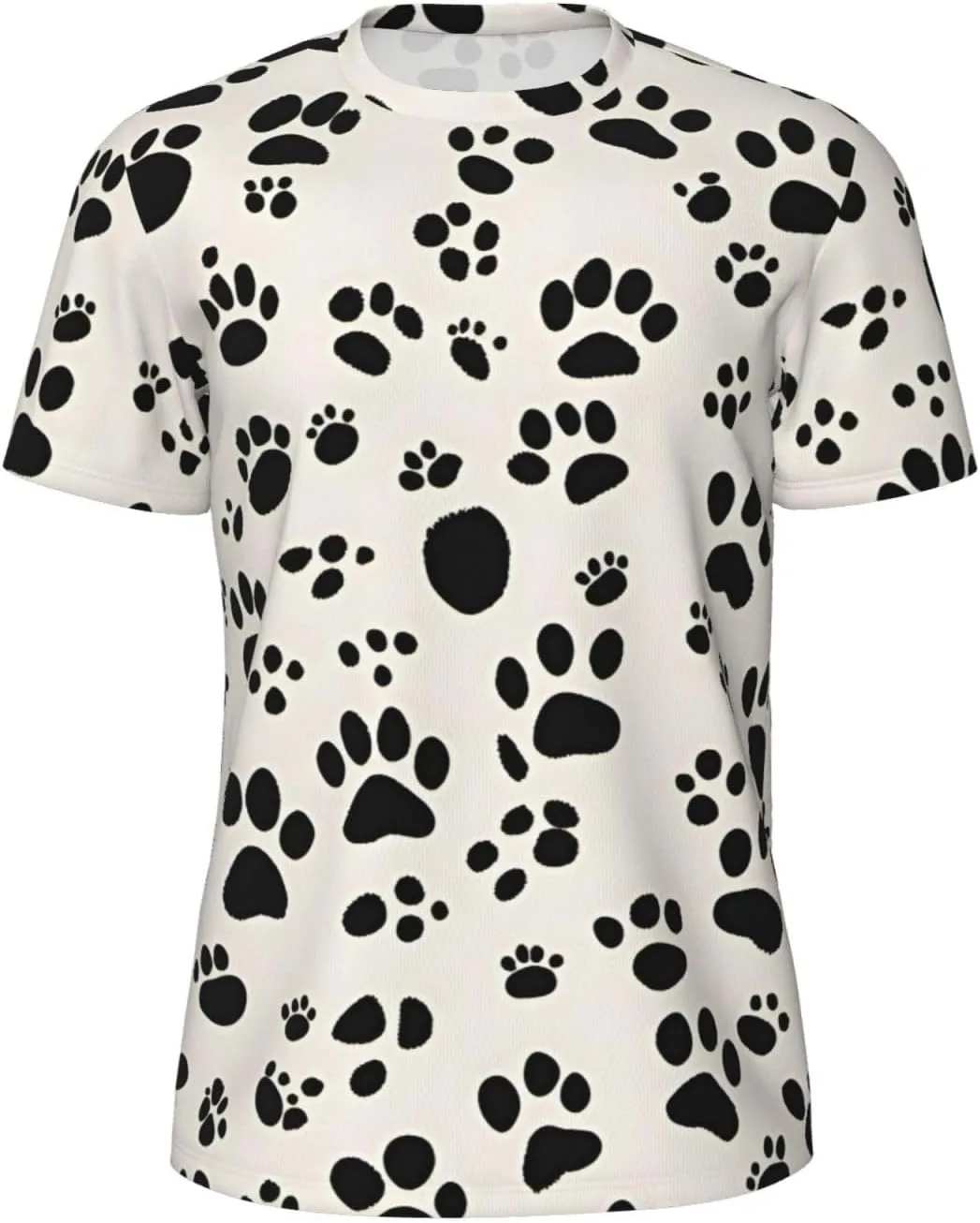 

Футболка мужская летняя с принтом Bone and Paw Print, легкая и дышащая SDFHU