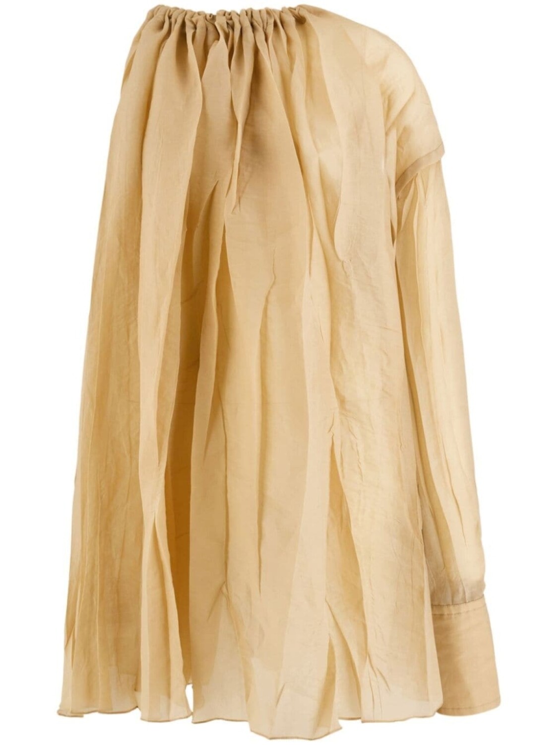 

Ferragamo One shoulder top, нейтральный цвет