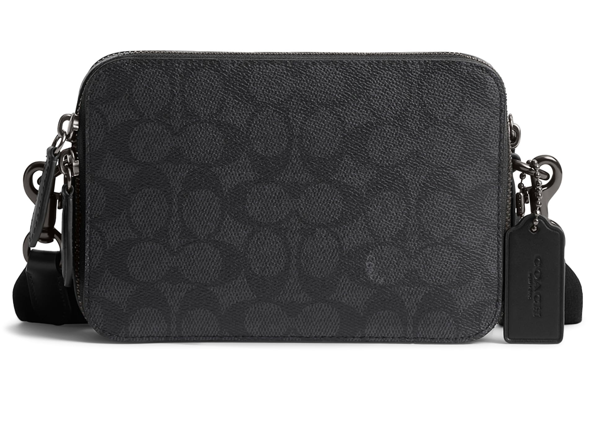 

Сумка кросс-боди COACH Charter Crossbody 19 in Signature Canvas, угольный, Бежевый, Сумка кросс-боди COACH Charter Crossbody 19 in Signature Canvas, угольный