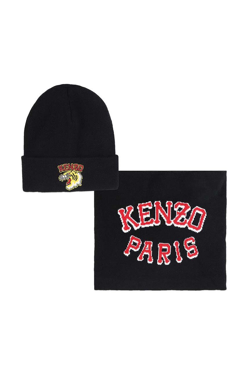 

Kenzo Kids детская шапка и утеплитель для шеи, черный