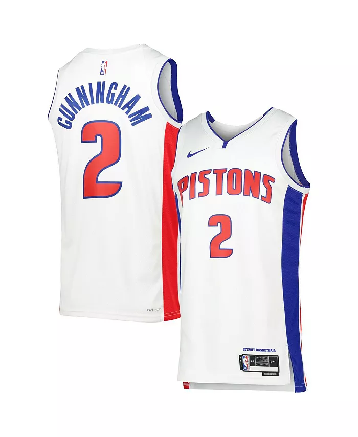 

Мужская и женская майка Cade Cunningham White Detroit Pistons Swingman - Icon Edition Nike
