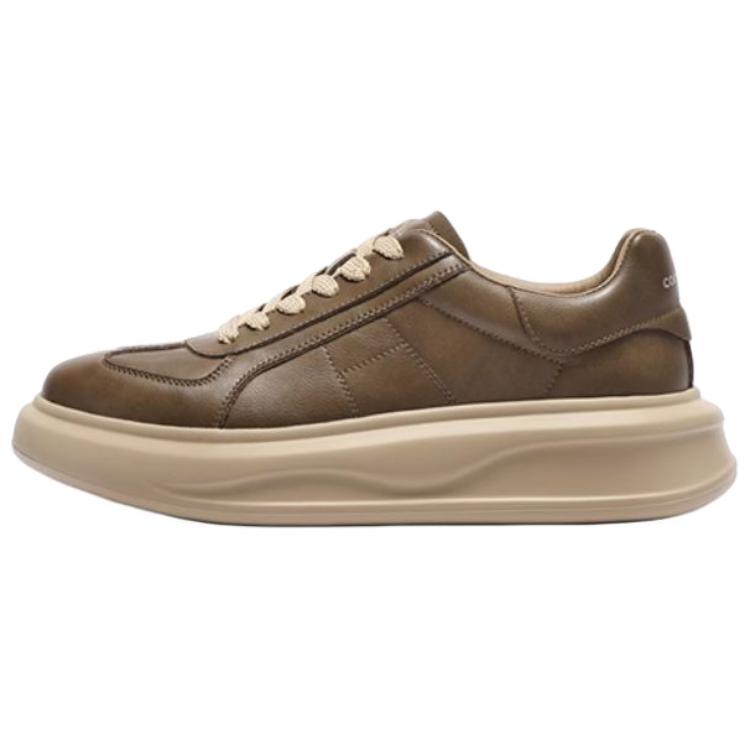 

BELLE Абразивостойкие мужские скейтерские кеды низкие хаки, цвет Khaki