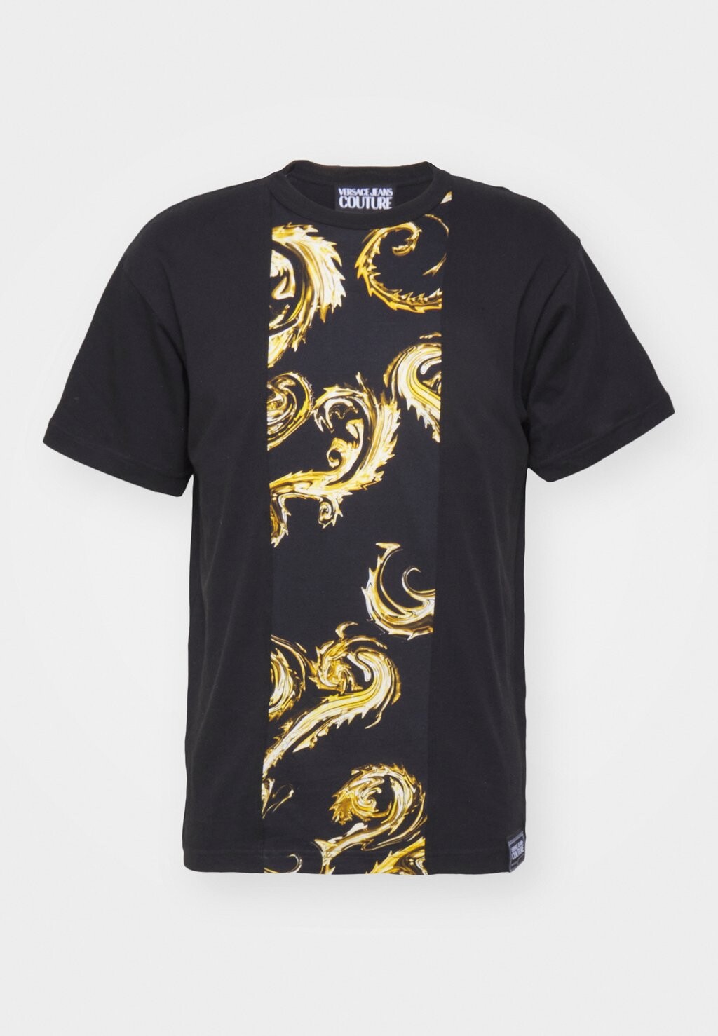 

Футболка с принтом Chrome Versace, черный/золотой