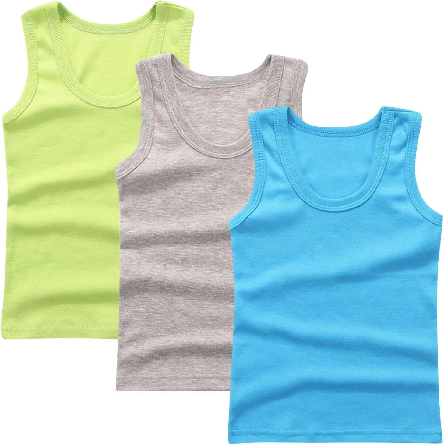 Детские топы 3 шт, хлопок, Zzalalana, Dark Blue