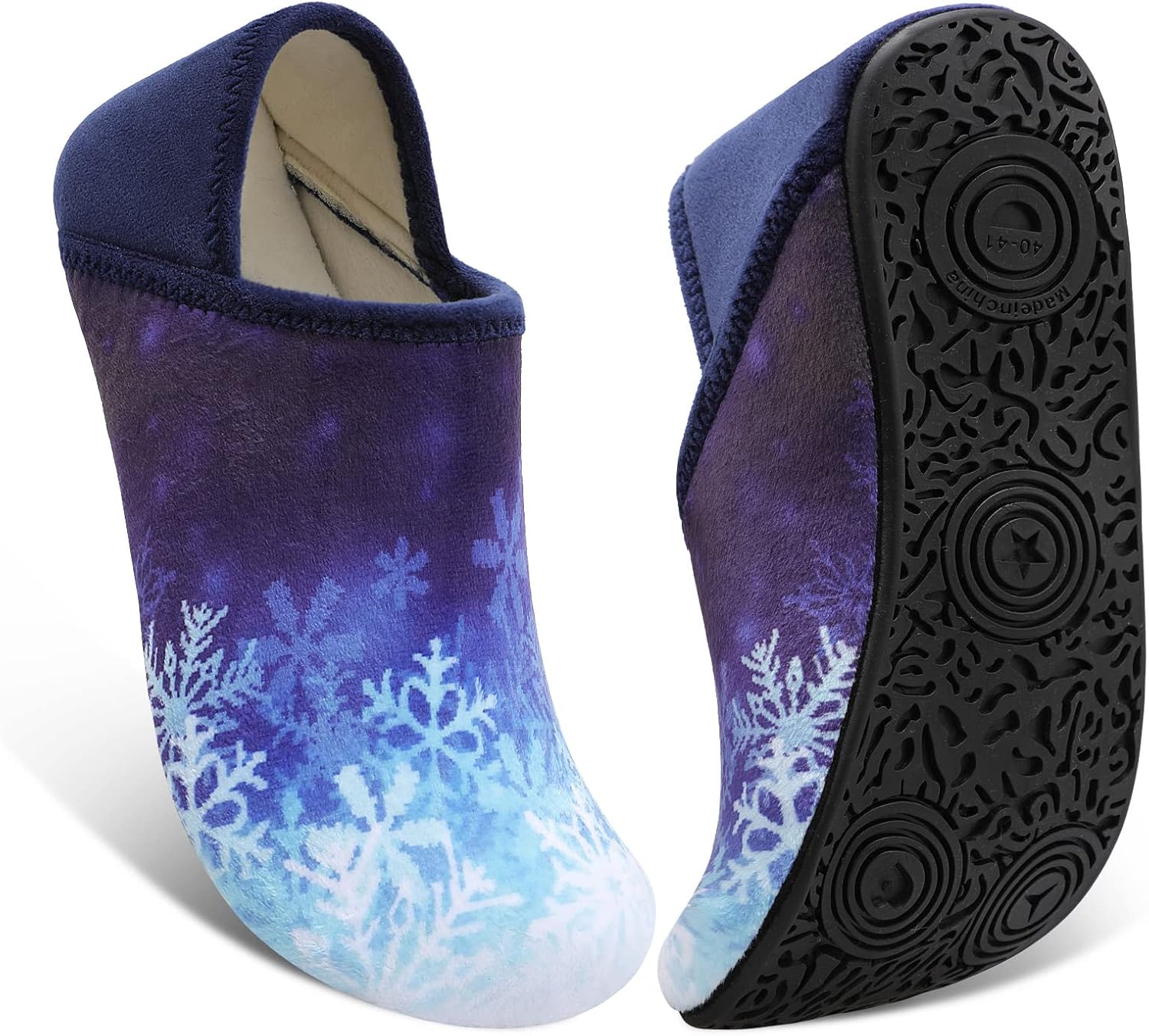 

Женские и мужские тапочки Fires с резиновой подошвой, мягкие и легкие, домашние носочные тапочки для носки дома, нескользящие для использования внутри и снаружи, голубой