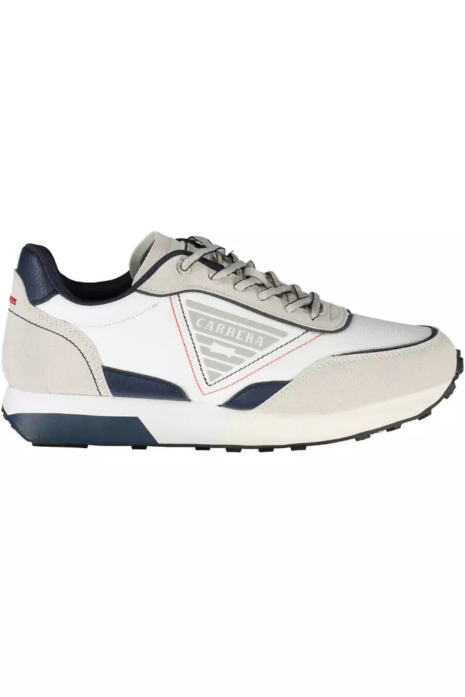 

Белые полиэтиленовые мужские кроссовки Carrera