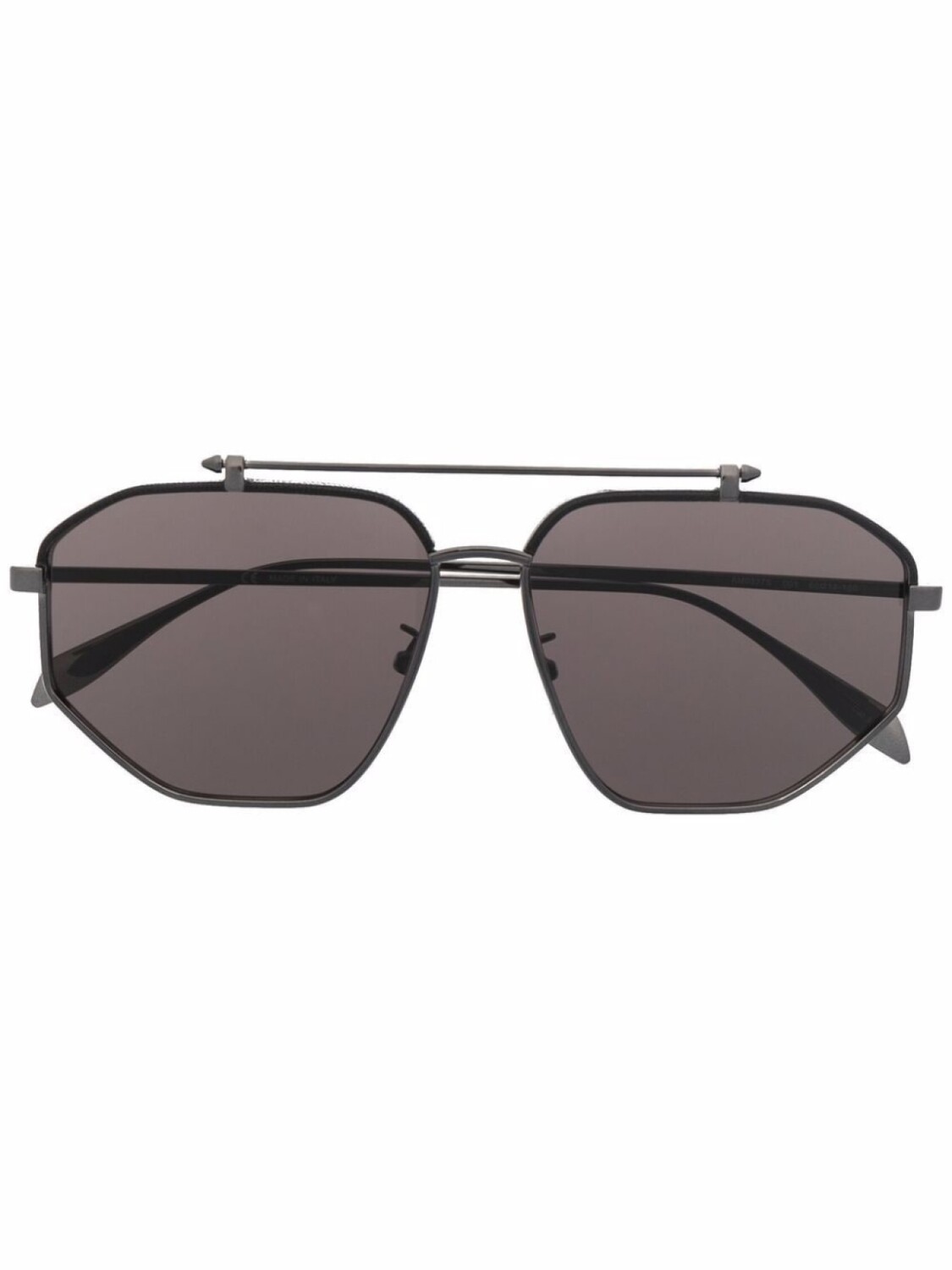 

Alexander McQueen Eyewear солнцезащитные очки-пилоты, черный