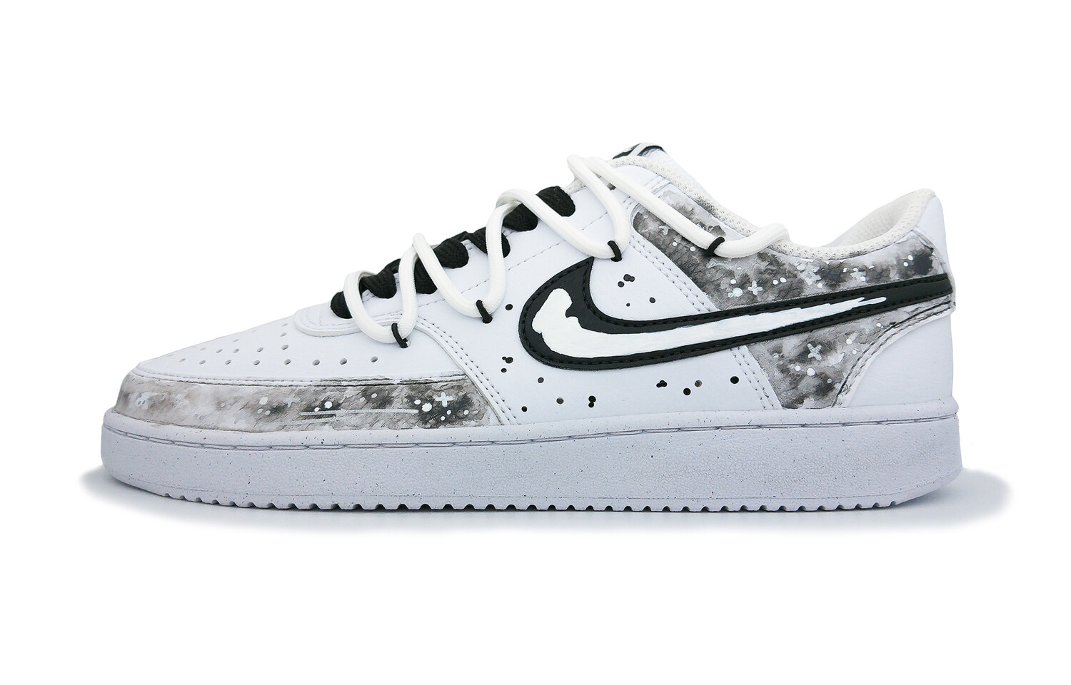 

Кроссовки Nike Court Vision 1 Skateboarding Shoes Men Low-top Silver/white/black, серебряный, Серый, Кроссовки Nike Court Vision 1 Skateboarding Shoes Men Low-top Silver/white/black, серебряный