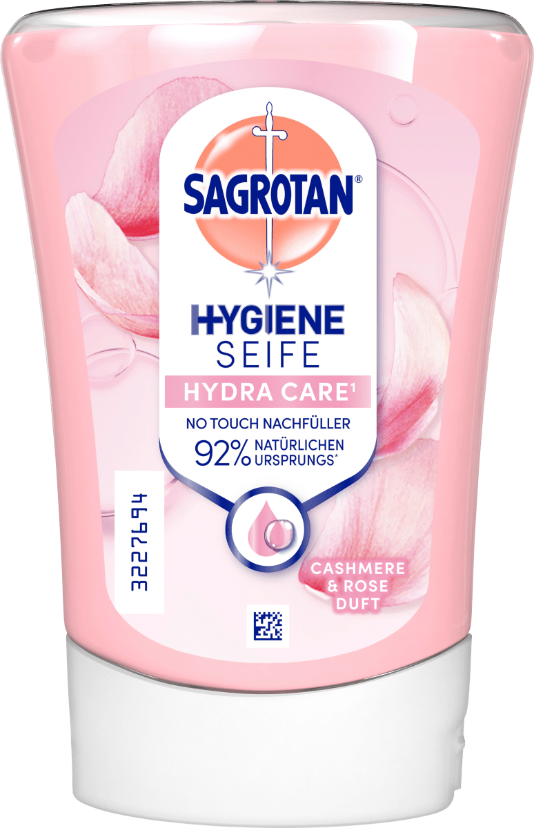 

Дозатор для мыла No Touch Cashmere Rose Hydra Care сменная упаковка 250 мл Sagrotan