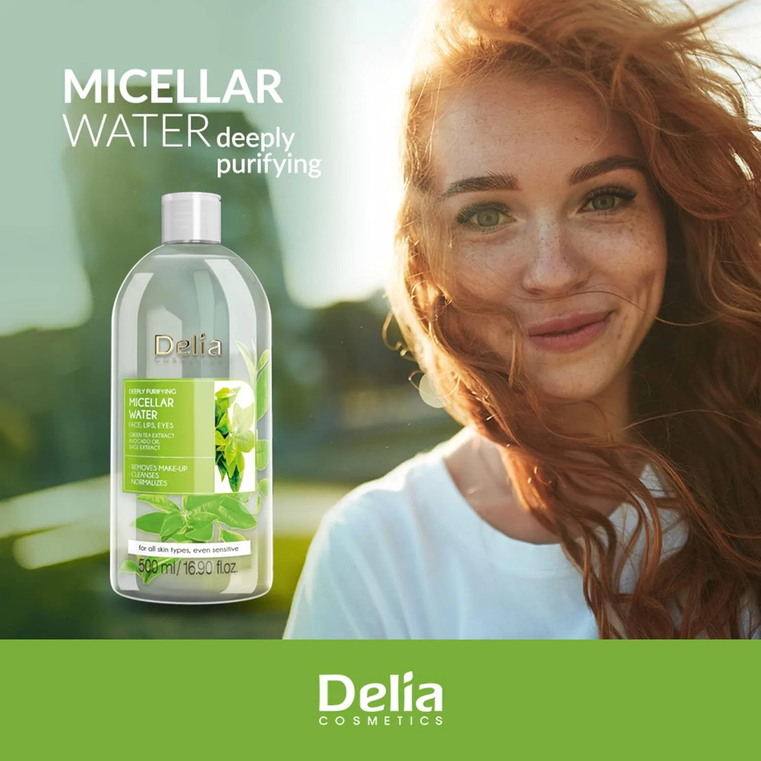 Мицеллярная вода Delia Cosmetics — С экстрактом зеленого чая — фото 2