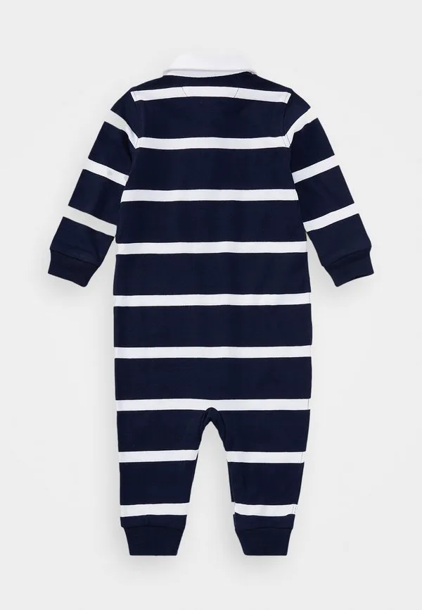 Полосатый хлопковый комбинезон для регби Polo Ralph Lauren, Refined Navy/Multi — фото 2