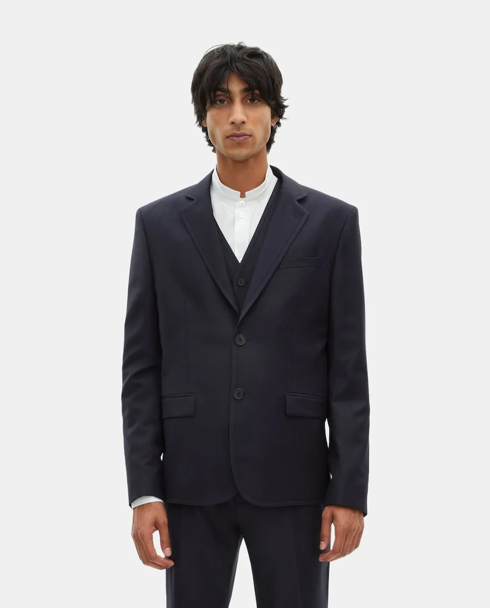 

Мужская шерстяная пиджак The Kooples, темно-синий