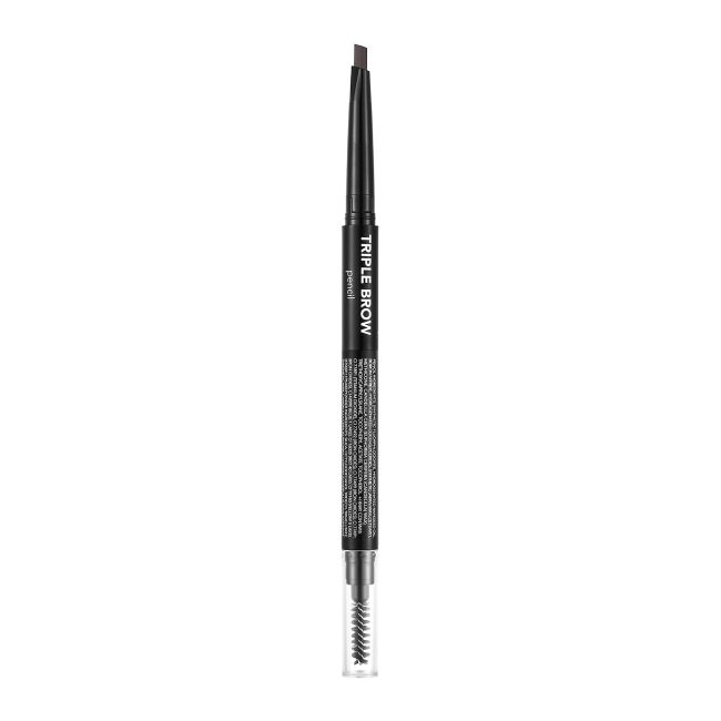 

Тройной карандаш для бровей с кисточкой Flormar, цвет 001 brunette, 0,45 гр