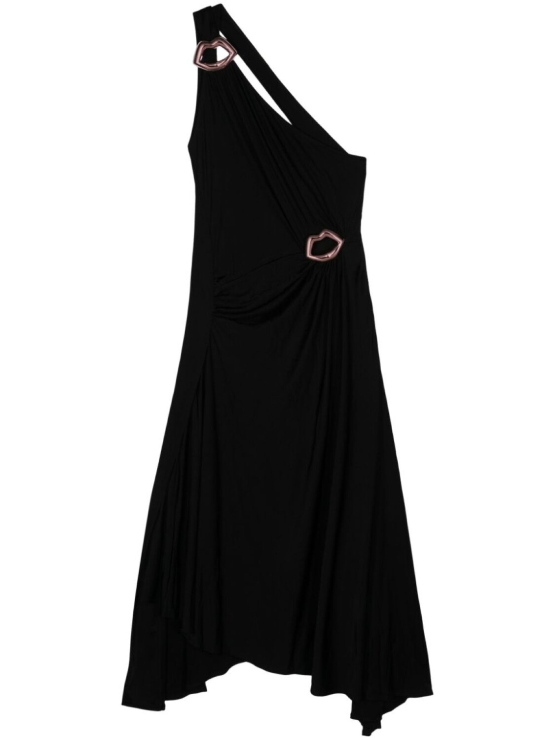 

Платье миди асимметричного кроя Sonia Rykiel, черный