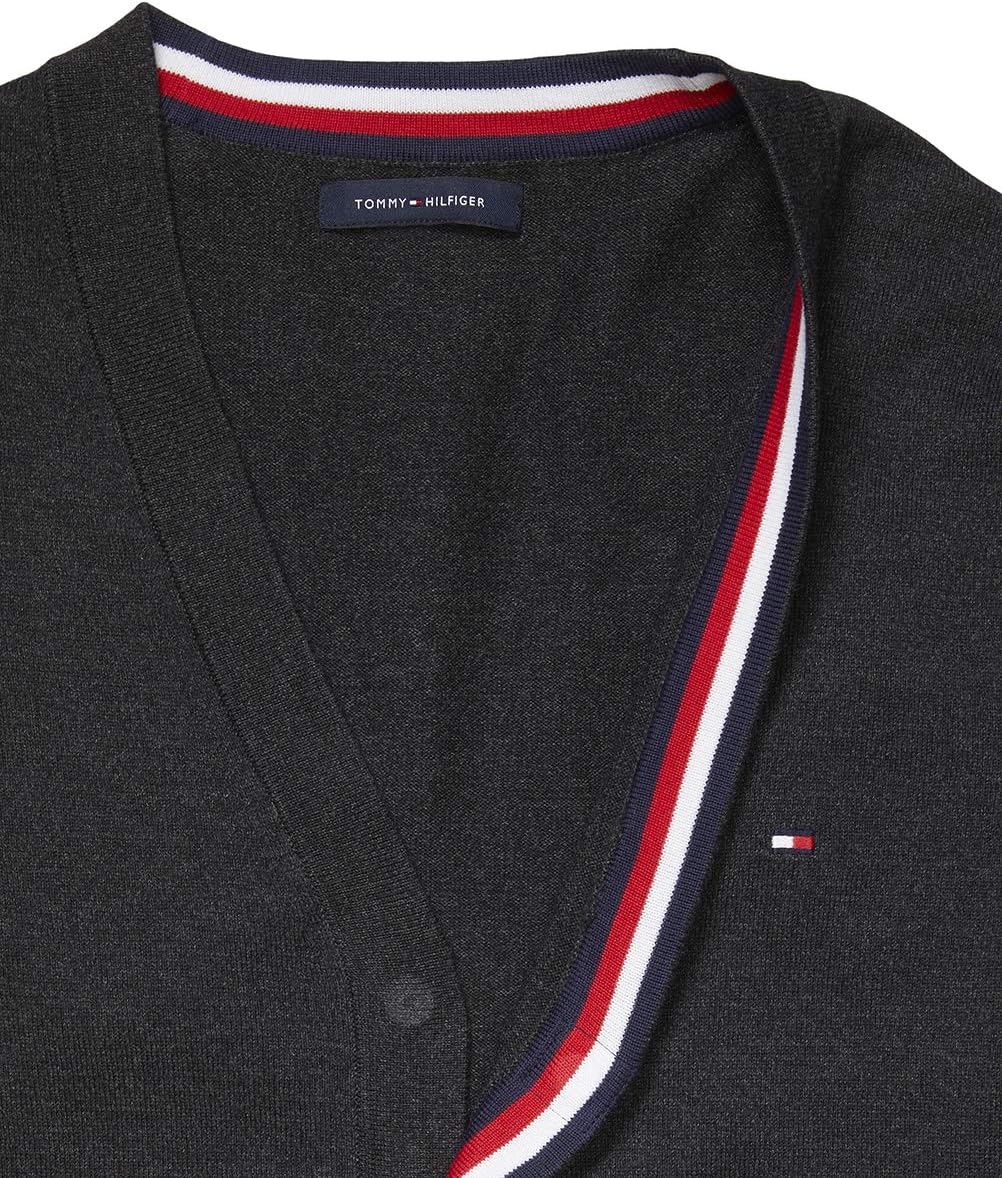 Мужской адаптивный кардиган Tommy Hilfiger с магнитными пуговицами, Open Grey — фото 3