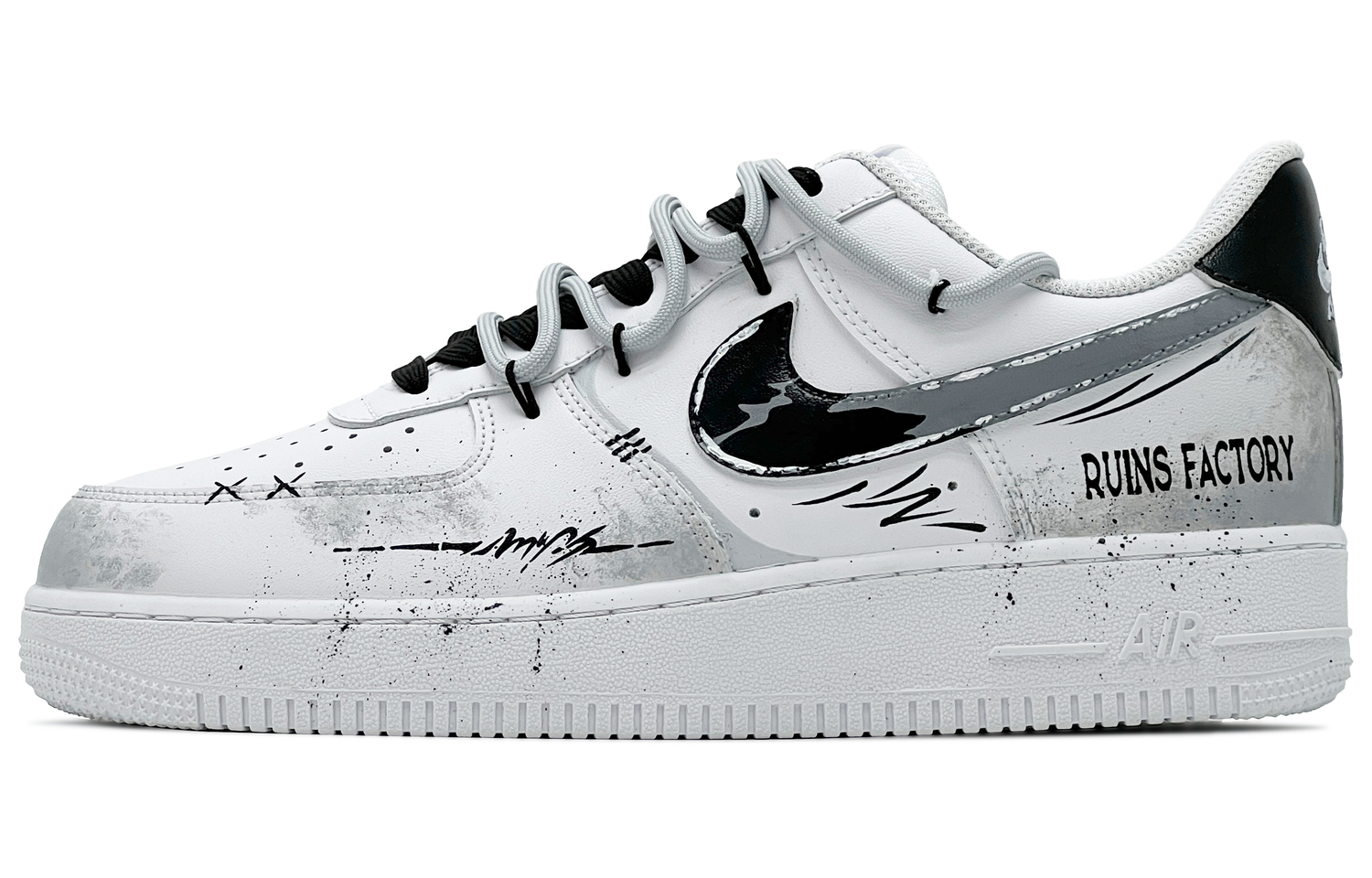 

Air Force 1 Mist Ruins Legacy Low top детские скейтборд кроссовки белый серый унисекс Nike, белый серый-Women's