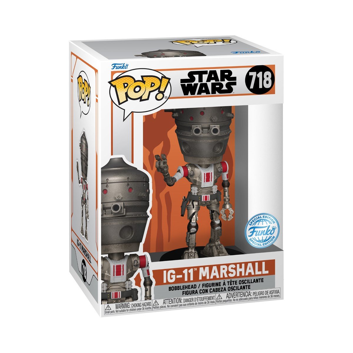 

Funko POP! Звездные войны, коллекционная фигурка, IG-11 Marshall, 718