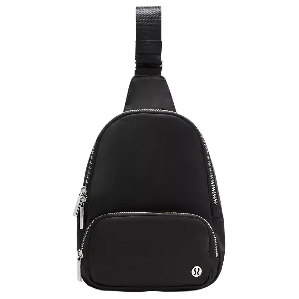 

Lululemon Нейлоновая слинг-сумка унисекс черная, Black