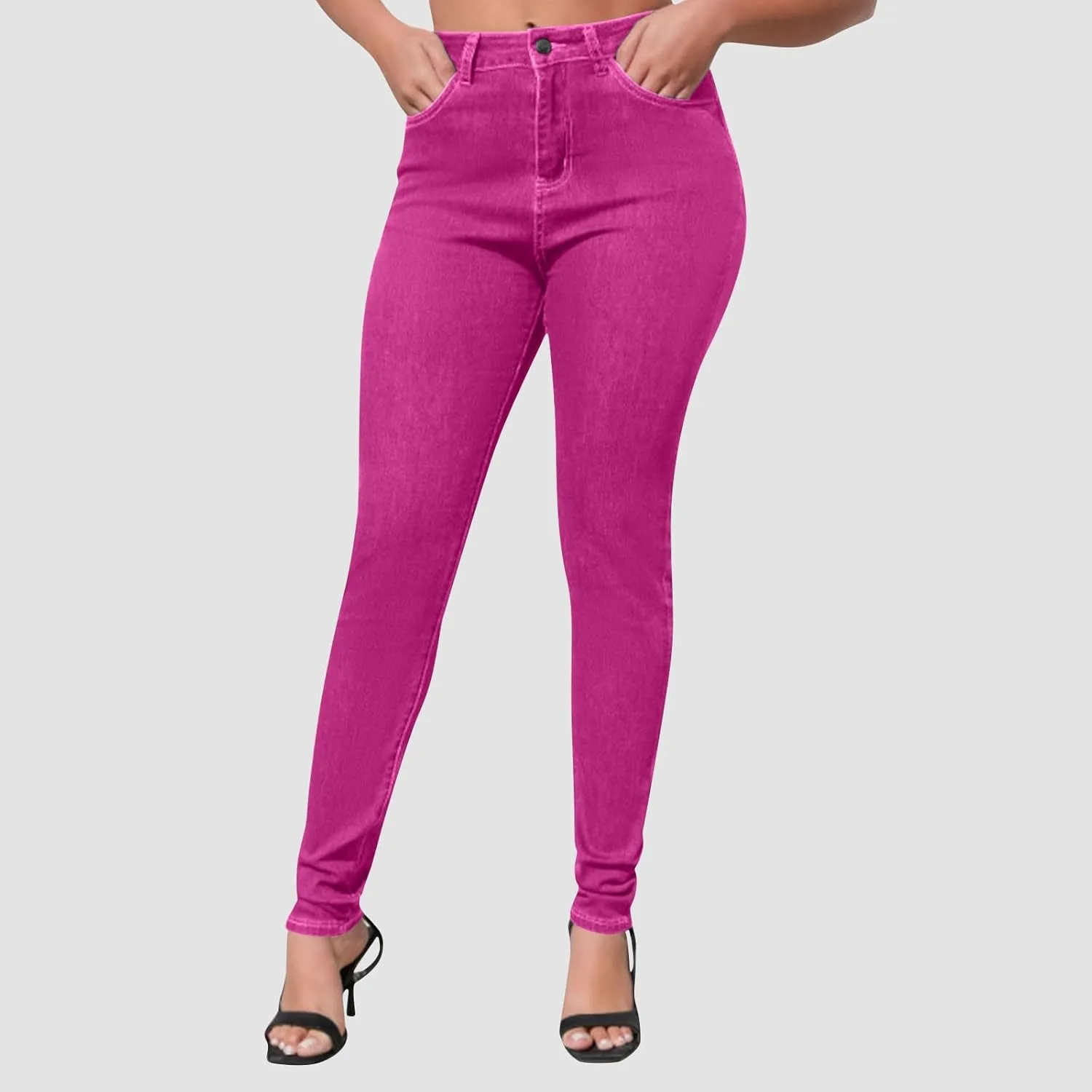 Скинни джинсы для женщин Mid-Rise Stretchy — фото 2