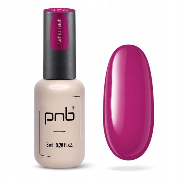 

Гибридный лак для ногтей фуксия фетиш 376, 8 мл Pnb, цвет 376 fuchsia fetish