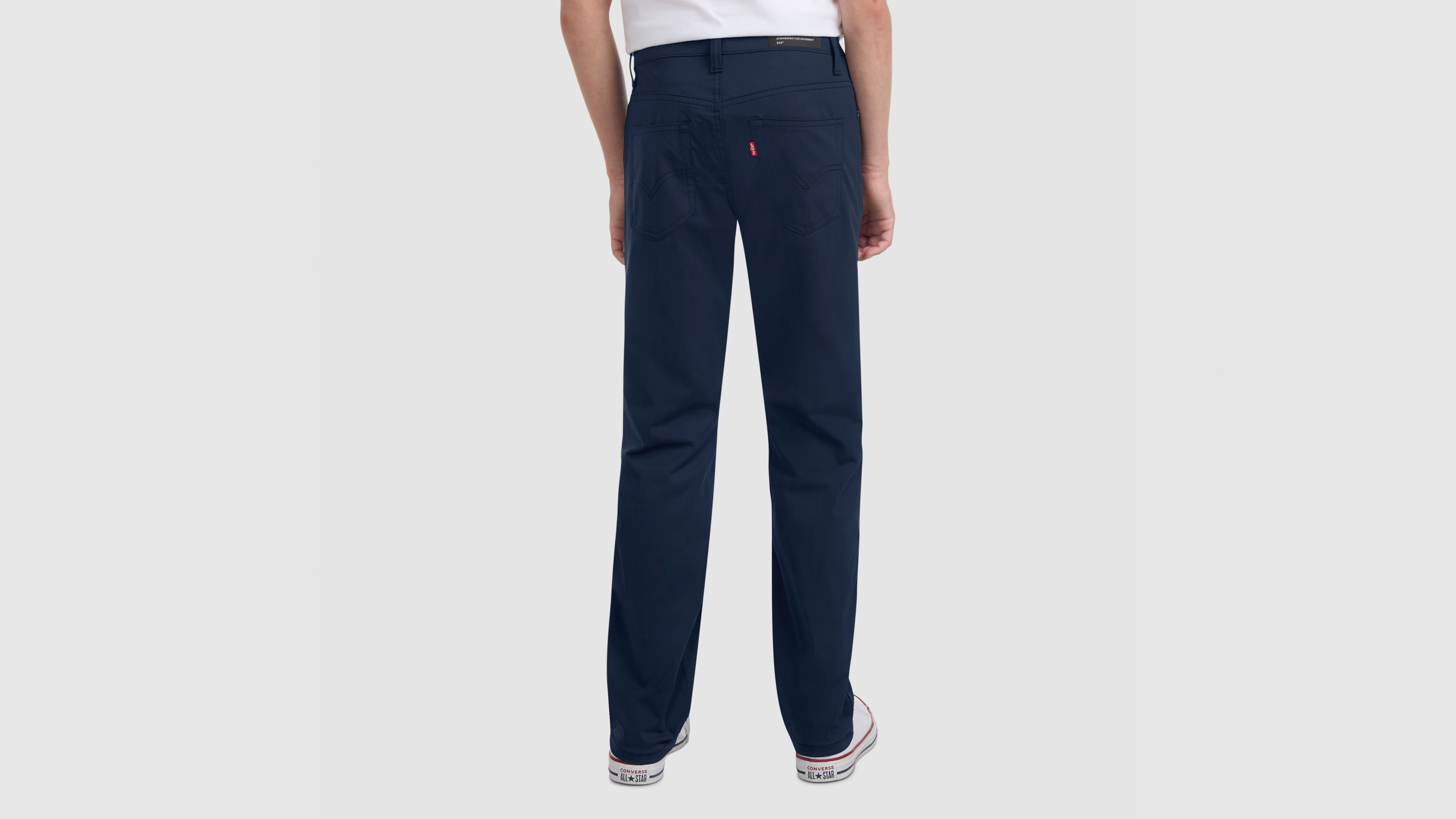 Узкие технологичные брюки 511 для мальчиков 8–20 лет Levi's, Dress Blues - Blue — фото 4