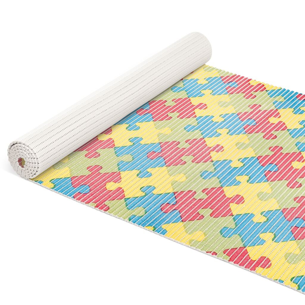 

Коврик для ванной из мягкого пенопласта, противоскользящий коврик из мягкого пенопласта, коврик для ванной комнаты, релаксация, пазл, коврик для ванной, цветной, ширина 65 см, длина 350 см Roman Yakovlev Handelshaus ANRO, мультиколор