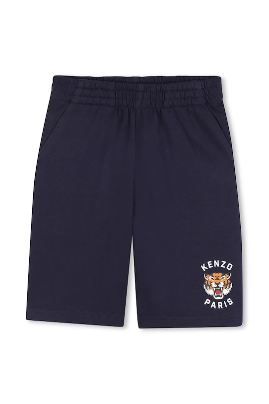 

Детские хлопковые шорты Kenzo Kids, темно-синий