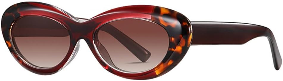 

Солнцезащитные очки MUTYNE овальной формы с поляризацией, ретро, ​​женские, из ацетата, мужские, «кошачий глаз», защита от УФ-излучения UV400, коричневые, черные, Brown Leopard Frame