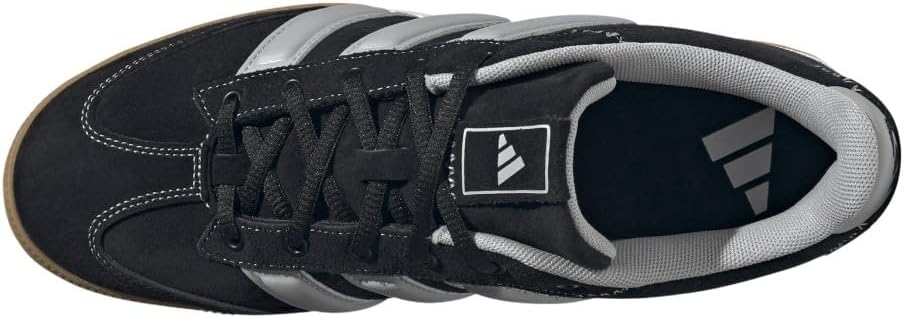 Мужские кроссовки Adidas Spezialist для зала, черный/серый/золотой — фото 4