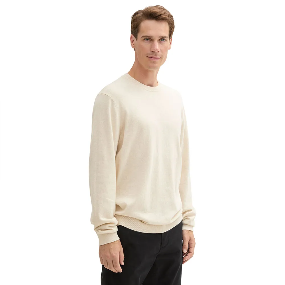

Свитер Tom Tailor Cotton Cashmere Crewneck Knit, бежевый
