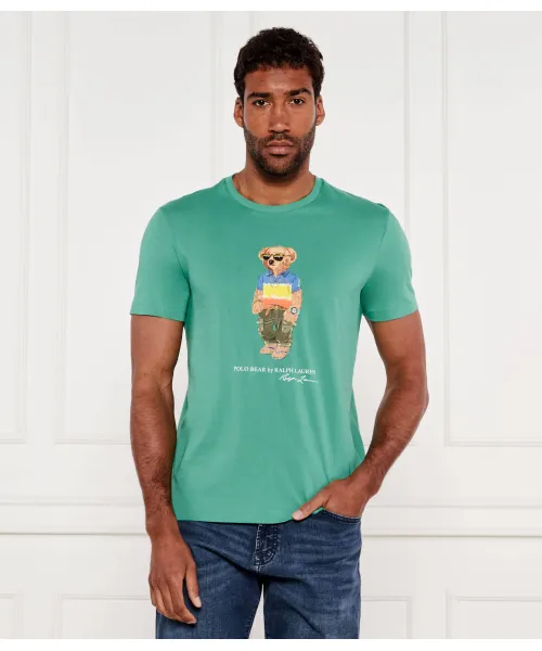 

Футболка Slim fit Polo Ralph Lauren, зеленый