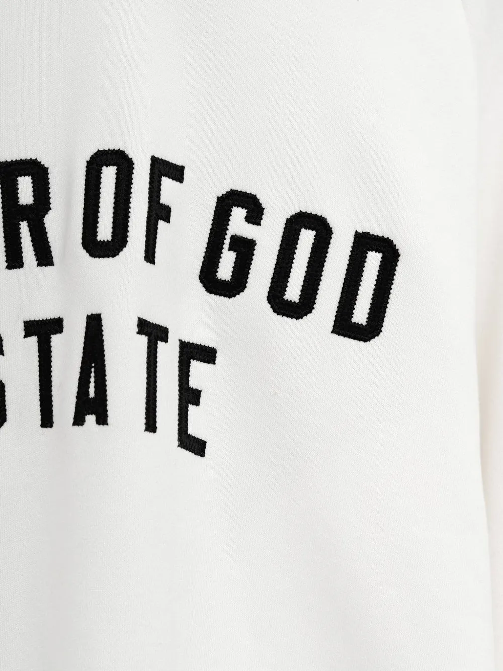 Худи с вышитым логотипом Fear Of God Essentials, белый — фото 3