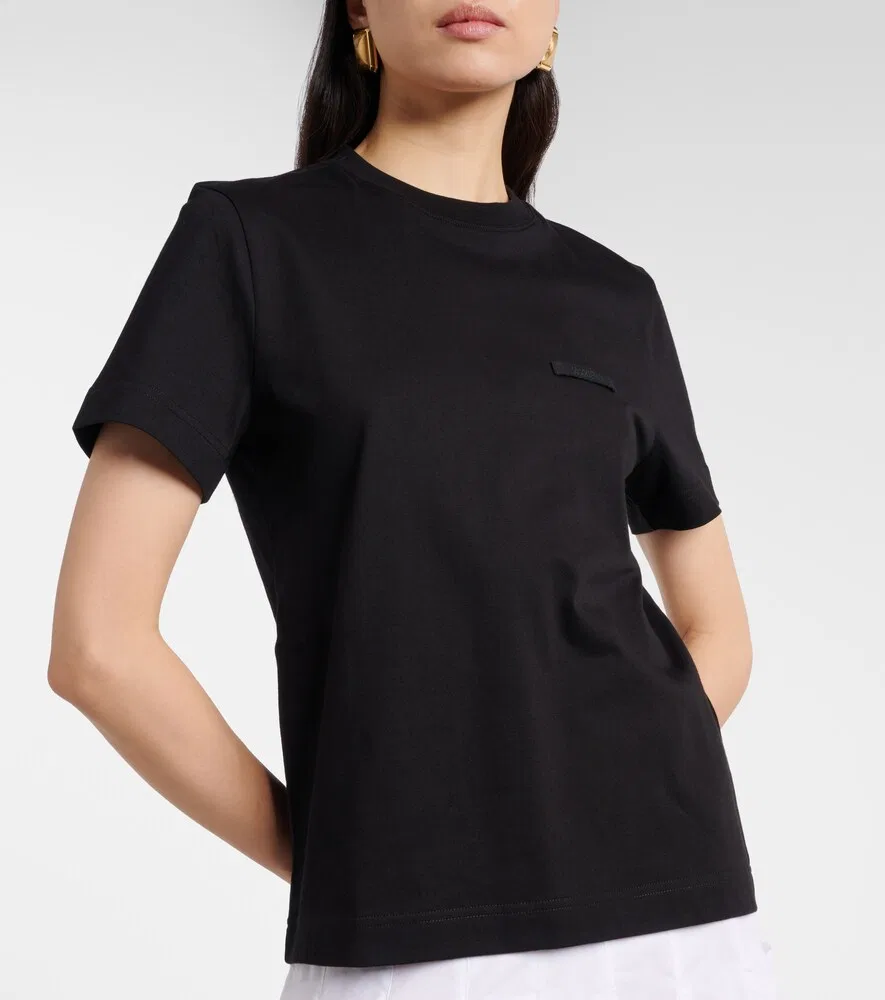 Футболка из хлопкового трикотажа с логотипом Jacquemus, черный — фото 3