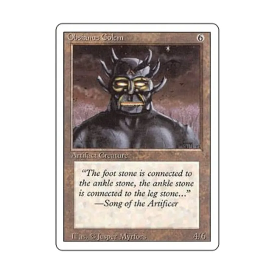 

CCG Обсианус Голем (U), MTG - 3rd Edition (Revised)