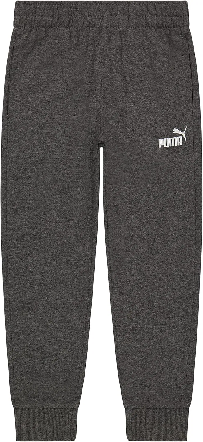 Детские спортивные штаны Puma с логотипом Core Logo, Charcoal Grey — фото 4