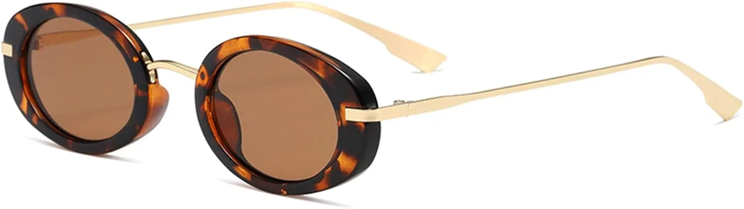 

Мужские солнцезащитные очки в тонкой оправе для активного отдыха на природе, вечеринок, отпуска, пляжа, женские металлические солнцезащитные очки Generic, Brown