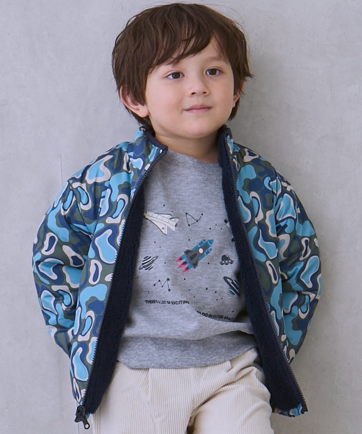 Блузка Patterned x Boa Blouson Petit Main, navy blue — фото 2