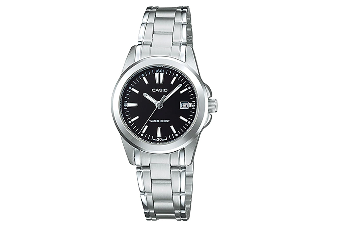

CASIO Часы Women's Standard Series 32mm Black Watch LTP-1215A-1A2, Black Dial