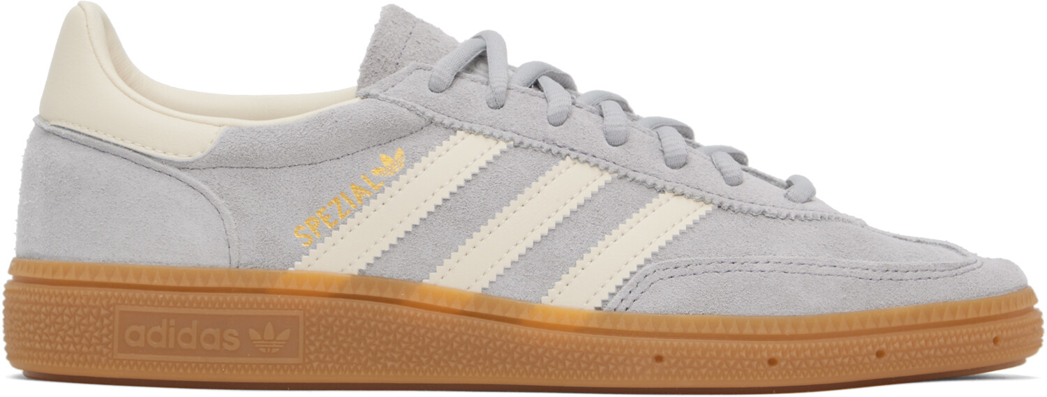 

Серые кроссовки для гандбола Adidas Originals, Grey two/Cream white/Cloud white